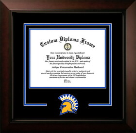 Campus Images CA929LBCSD-1185 San Jose State University 11w x 8.5h Legacy Black Cherry Spirit Logo Diploma Frame