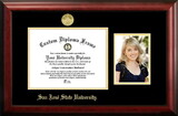 Campus Images CA929PGED-1185 San Jose State University 11w x 8.5h Gold Embossed Diploma Frame with 5 x7 Portrait