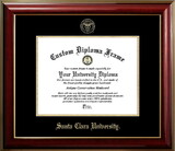 Campus Images CA930CMGTGED-108 Santa Clara University 10w x 8h Classic Mahogany Gold,Foil Seal Diploma Frame