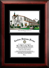 Campus Images CA930D-108 Santa Clara University 10w x 8h Diplomate Diploma Frame