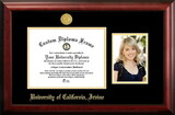 Campus Images CA933PGED-1185 University of California, Irvine 11w x 8.5h Gold Embossed Diploma Frame with 5 x7 Portrait