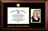 Campus Images CA940PGED-1185 University of Southern California 11w x 8.5h Gold Embossed Diploma Frame with 5 x7 Portrait