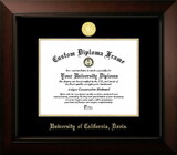 Campus Images CA942LBCGED-1185 University of California, Davis 11w x 8.5h Legacy Black Cherry Gold Embossed Diploma Frame