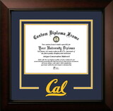 Campus Images CA945LBCSD-1185 University of California, Berkeley 11w x 8.5h Legacy Black Cherry Spirit Logo Diploma Frame