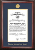 Campus Images CGCG001 Patriot Frames Coast Guard 10x14 Certificate Frame Gold Medallion