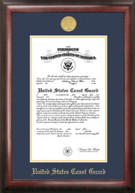 Campus Images CGCG001 Patriot Frames Coast Guard 10x14 Certificate Frame Gold Medallion