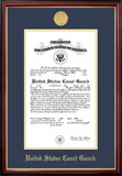 Campus Images CGCPT001 Patriot Frames Coast Guard 10x14 Certificate Petite Frame with Gold Medallion