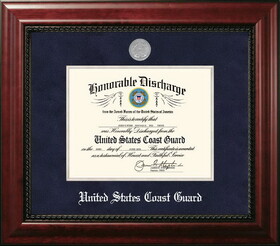 Campus Images Patriot Frames Coast Guard 8.5x11 Discharge Executive Frame with Silver Medallion
