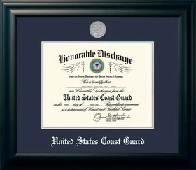 Campus Images CGDS002 Coast Guard Discharge Frame Silver Medallion