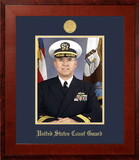 Campus Images CGPHO001 Patriot Frames Coast Guard 8x10 Portrait Honors Frame with Gold Medallion