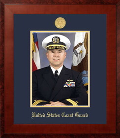 Campus Images CGPHO001 Patriot Frames Coast Guard 8x10 Portrait Honors Frame with Gold Medallion