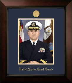 Campus Images CGPLG001 Patriot Frames Coast Guard 8x10 Portrait Legacy Frame with Gold Medallion