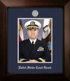 Campus Images CGPLG002 Patriot Frames Coast Guard 8x10 Portrait Legacy Frame with Silver Medallion