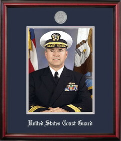Campus Images CGPPT002 Patriot Frames Coast Guard 8x10 Portrait Petite Frame with Silver Medallion