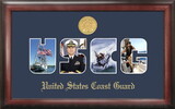 Campus Images CGSSG001 Coast Guard Collage Photo Frame Gold Medallion