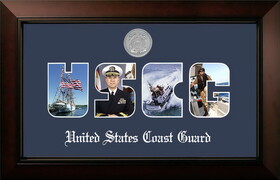 Campus Images CGSSLG002S Patriot Frames Coast Guard Collage Photo Legacy Frame with Silver Medallion