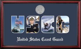 Campus Images CGSSPT002S Patriot Frames Coast Guard Collage Photo Petite Frame with Silver Medallion