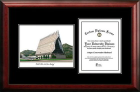 Campus Images CO994D-8511 United States Air Force Academy 8.5w x 11h Diplomate Diploma Frame