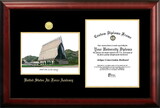 Campus Images CO994LGED United States Air Force Academy Gold embossed diploma frame with Campus Images lithograph