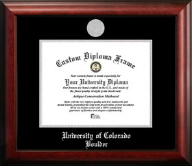 Campus Images CO995SED-1185 University of Colorado, Boulder 11w x 8.5h Silver Embossed Diploma Frame