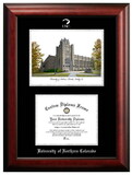 Campus Images CO996LSED-108 University of Northern Colorado 10w x 8h Silver Embossed Diploma Frame with Campus Images Lithograph