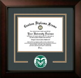 Campus Images CO999LBCSD-1185 Colorado State 11w x 8.5h Legacy Black Cherry Spirit Logo Diploma Frame