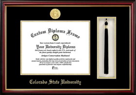 Campus Images CO999PMHGT Colorado State University Tassel Box and Diploma Frame