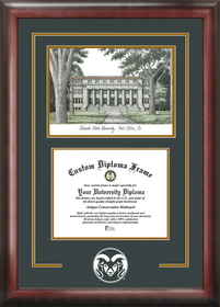 Campus Images CO999SG Colorado State University Spirit Graduate Frame with Campus Image