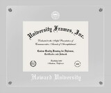 Campus Images DC991LCC1185 Howard University Lucent Clear-over-Clear Diploma Frame