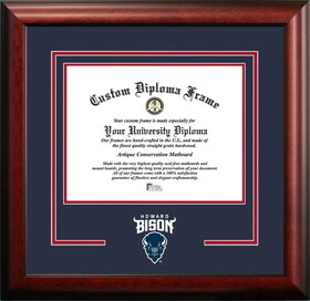 Campus Images DC991SD-1185 Howard University Bisons 11w x 8.5h Spirit Diploma Frame