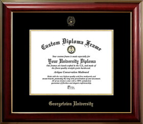 Campus Images DC996CMGTGED-1714 Georgetown University 17w x 14h Classic Mahogany Gold ,Foil Seal Diploma Frame