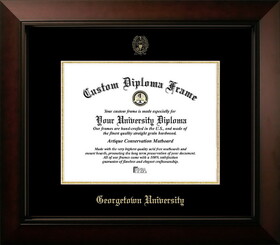 Campus Images DC996LBCGED-1714 Georgetown University 17w x 14h Legacy Black Cherry , Foil Seal Diploma Frame