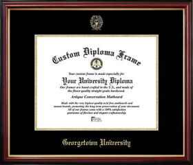 Campus Images DC996PMGED-1714 Georgetown University Petite Diploma Frame