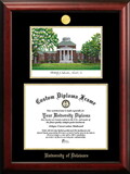 Campus Images DE999LGED University of Delaware Gold embossed diploma frame with Campus Images lithograph
