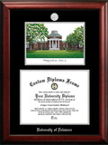 Campus Images DE999LSED-1612 University of Delaware 16w x 12h Silver Embossed Diploma Frame with Campus Images Lithograph