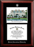 Campus Images FL984LSED-1185 Florida International University 11w x 8.5h Silver Embossed Diploma Frame with Campus Images Lithograph