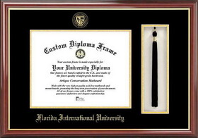 Campus Images FL984PMHGT Florida International University Tassel Box and Diploma Frame