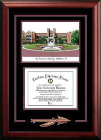 Campus Images FL985SG Florida State University Spirit Graduate Frame with Campus Image