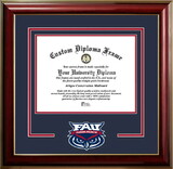 Campus Images FL986CMGTSD-1185 Florida Atlantic University 11w x 8.5h Classic Spirit Logo Diploma Frame