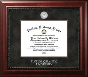 Campus Images FL986EXM-1185 Florida Atlantic University 11w x 8.5h Executive Silver Embossed Diploma Frame