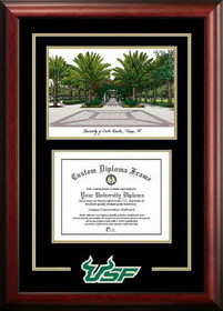 Campus Images FL989SG University of South Florida Spirit Graduate Frame with Campus Image