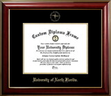 Campus Images FL993CMGTGED-1185 North Florida Ospreys 11w x 8.5h Classic Mahogany Gold ,Foil Seal Diploma Frame