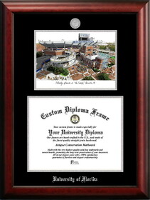 Campus Images FL994LSED-16115 University of Florida 16w x 11.5h Silver embossed diploma frame with Campus Images lithograph