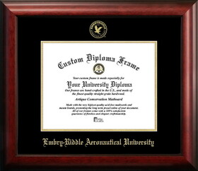 Campus Images FL995GED-1185 Embry-Riddle Eagles 11wx 8.5h Gold Embossed Diploma Frame