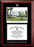 Campus Images FL995LSED-1185 Embry-Riddle University 11w x 8.5h Silver Embossed Diploma Frame with Campus Images Lithograph