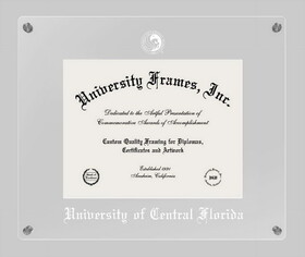 Campus Images FL998LCC1185 University of Central Florida Lucent Clear-over-Clear Diploma Frame