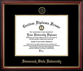 Campus Images GA799PMGED-1185 Savannah State University Petite Diploma Frame