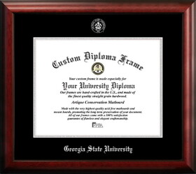 Campus Images GA973SED-1714 Georgia State University 17w x 14h Silver Embossed Diploma Frame