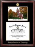 Campus Images GA974LGED Georgia Institute of Technology Gold embossed diploma frame with Campus Images lithograph