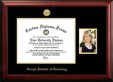 Campus Images GA974PGED-1714 Georgia Institute of Technology 17w x 14h Gold Embossed Diploma Frame with 5 x7 Portrait